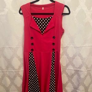 Two tone swing dress